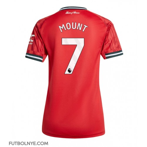 Camiseta Manchester United Mason Mount #7 Primera Equipación para mujer 2025-26 manga corta
